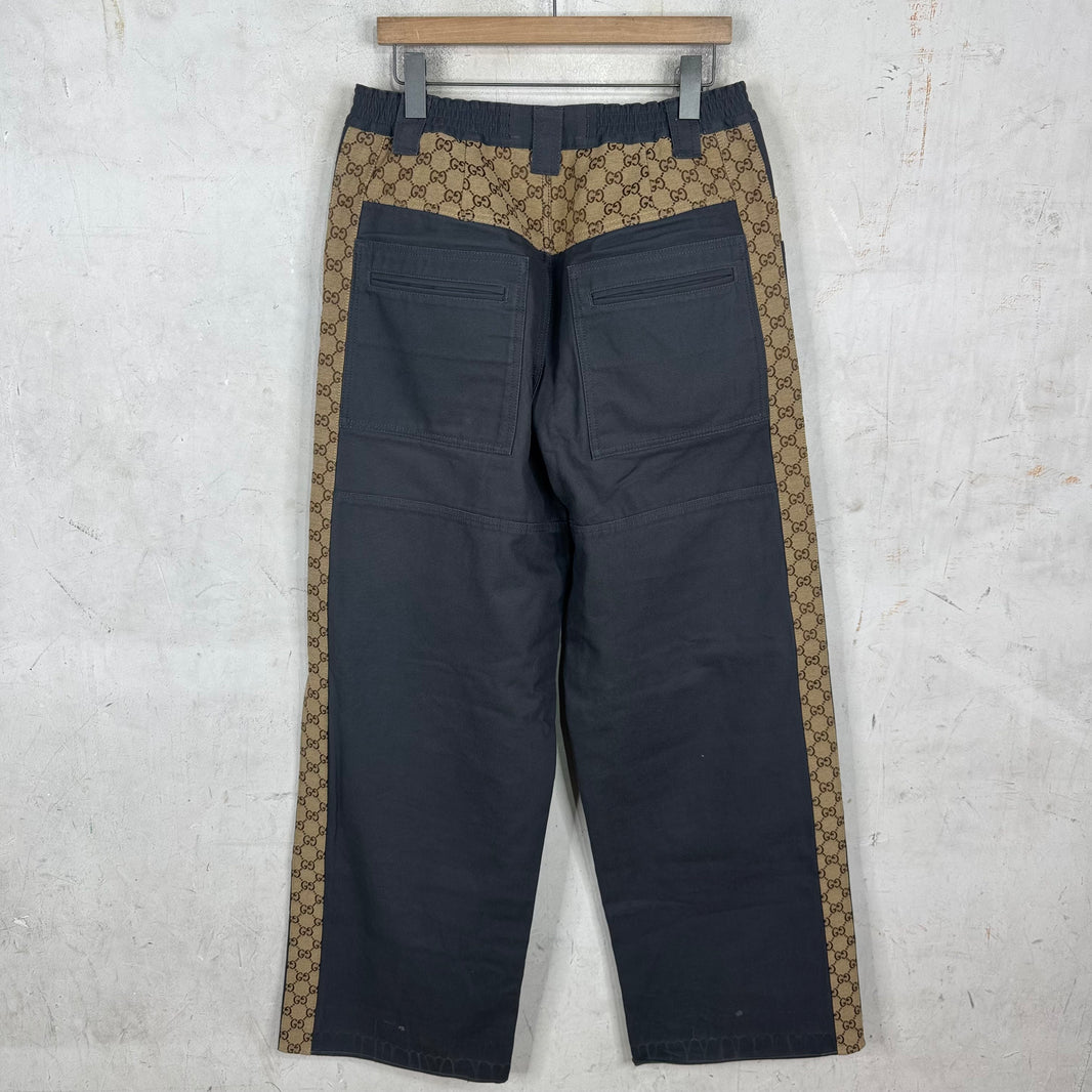 Gucci Reconstructed Canvas Monogram Pants
