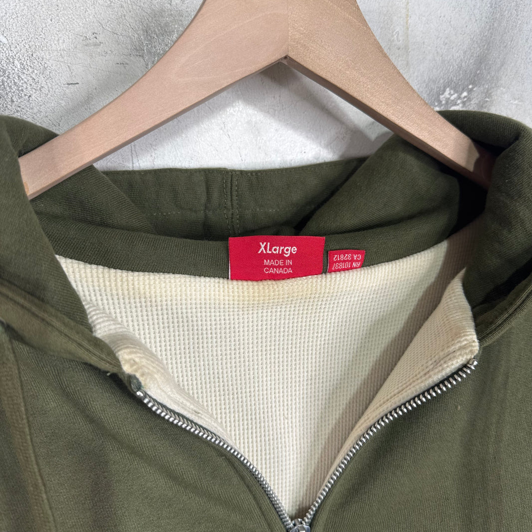 Supreme Thermal Lined Hood Logo Zip Hoodie