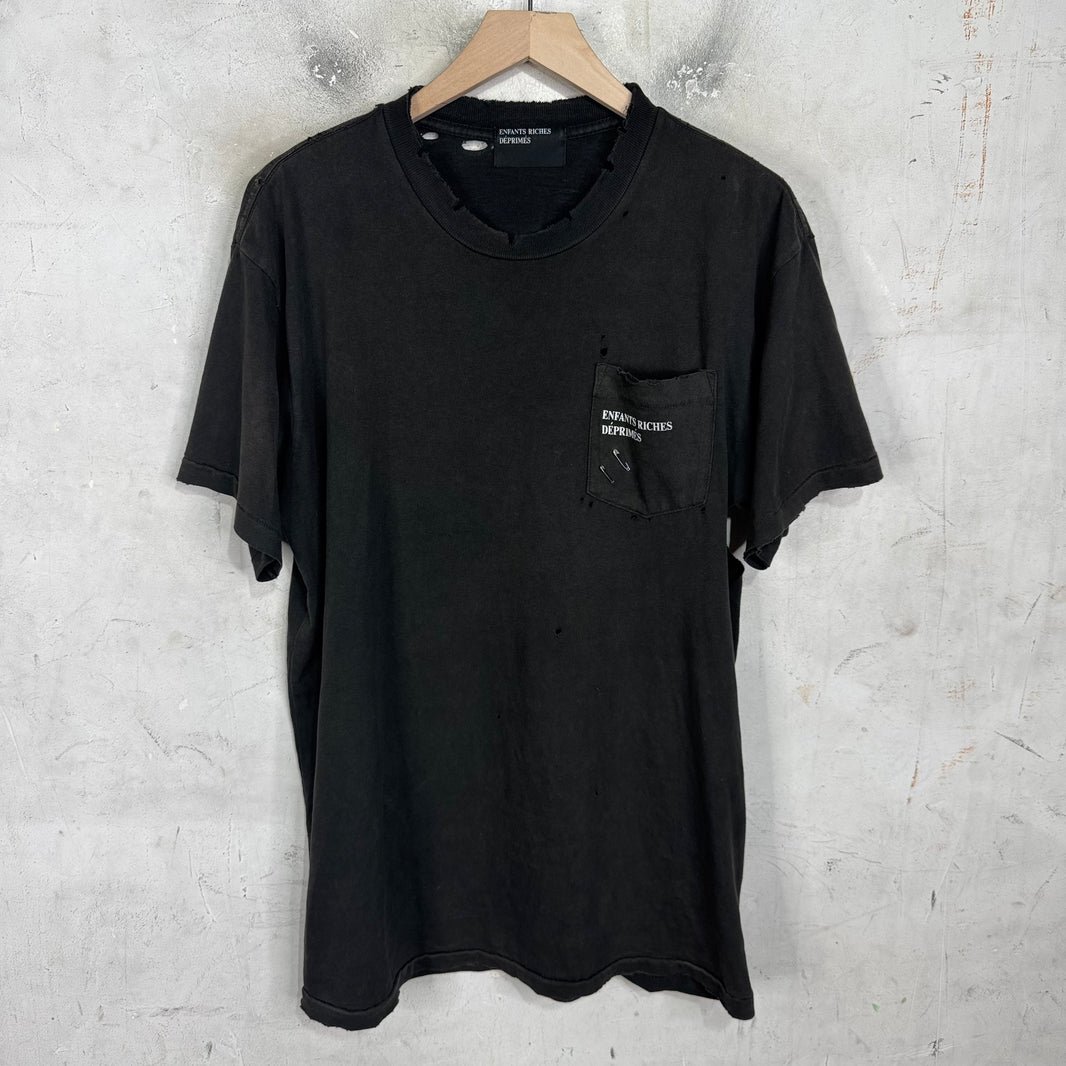 ERD Distressed Logo Pocket T-Shirt