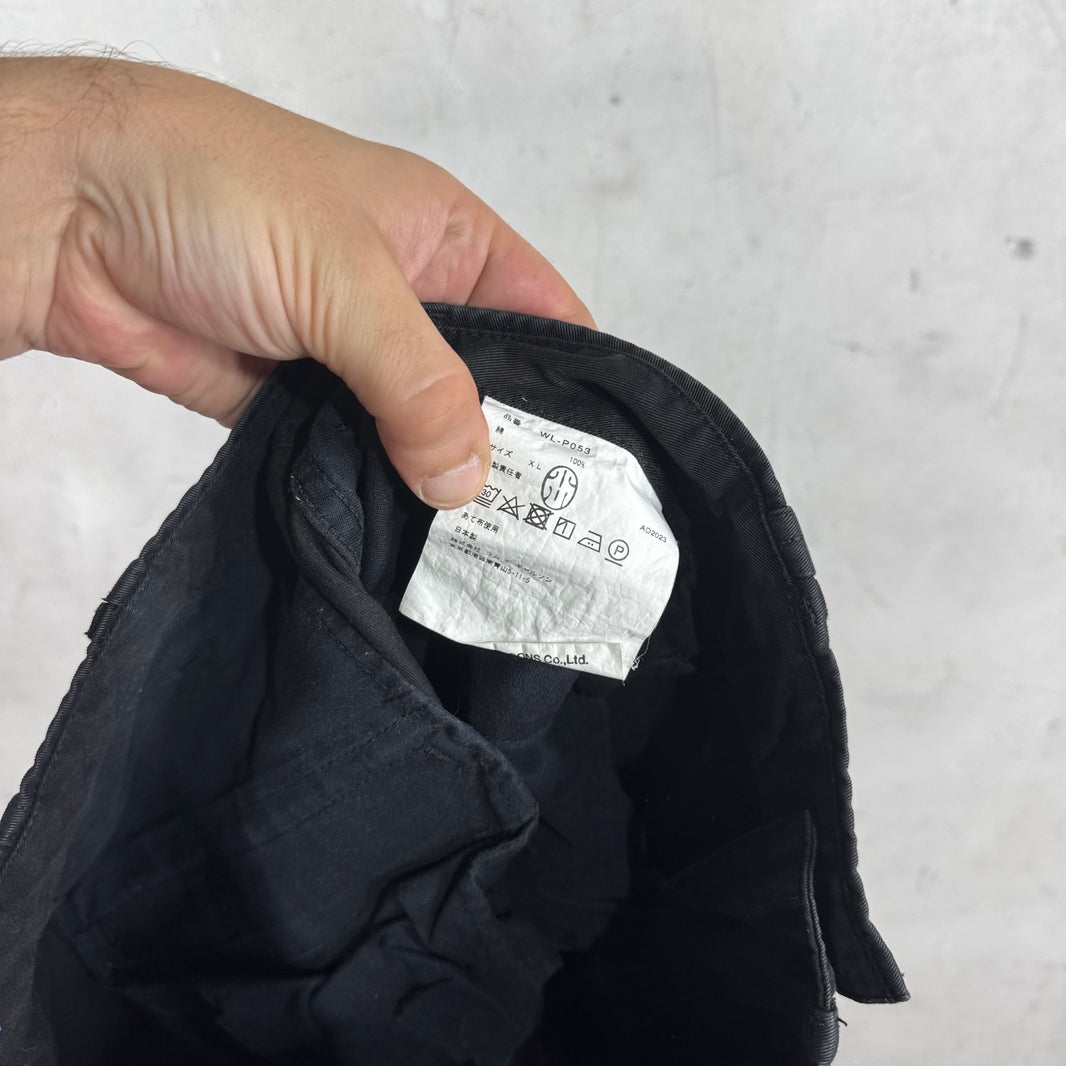 Junya Watanabe 2023 Drop Crotch Black Canvas Cargos