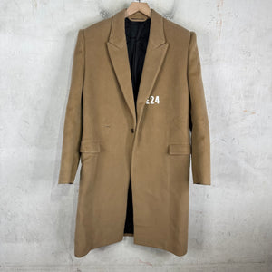 Balenciaga Wool YE24 Padded Shoulder Long Coat