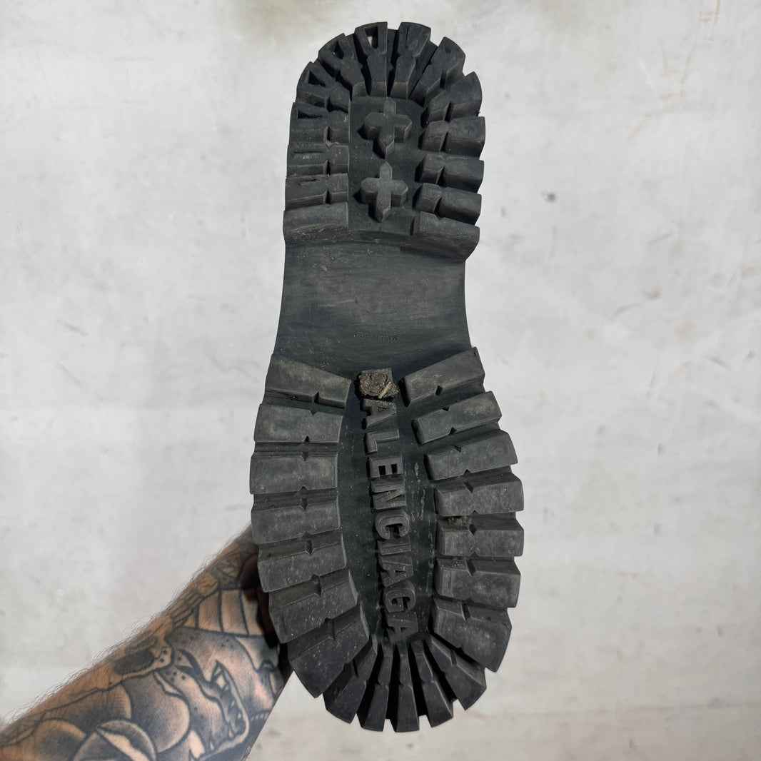 Balenciaga Embossed Croc Strike Boots