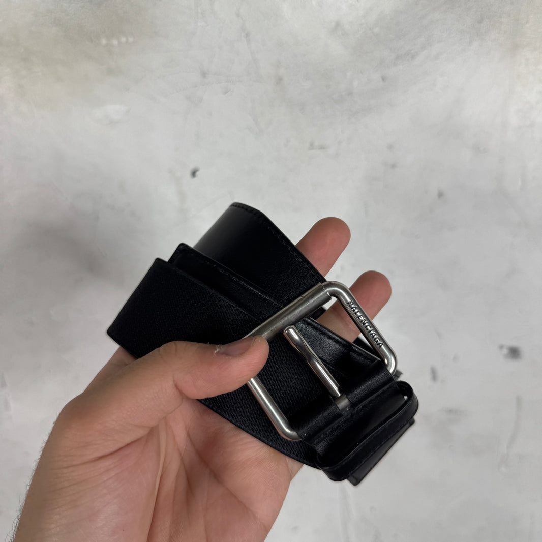 Balenciaga Elastic/Leather Belt