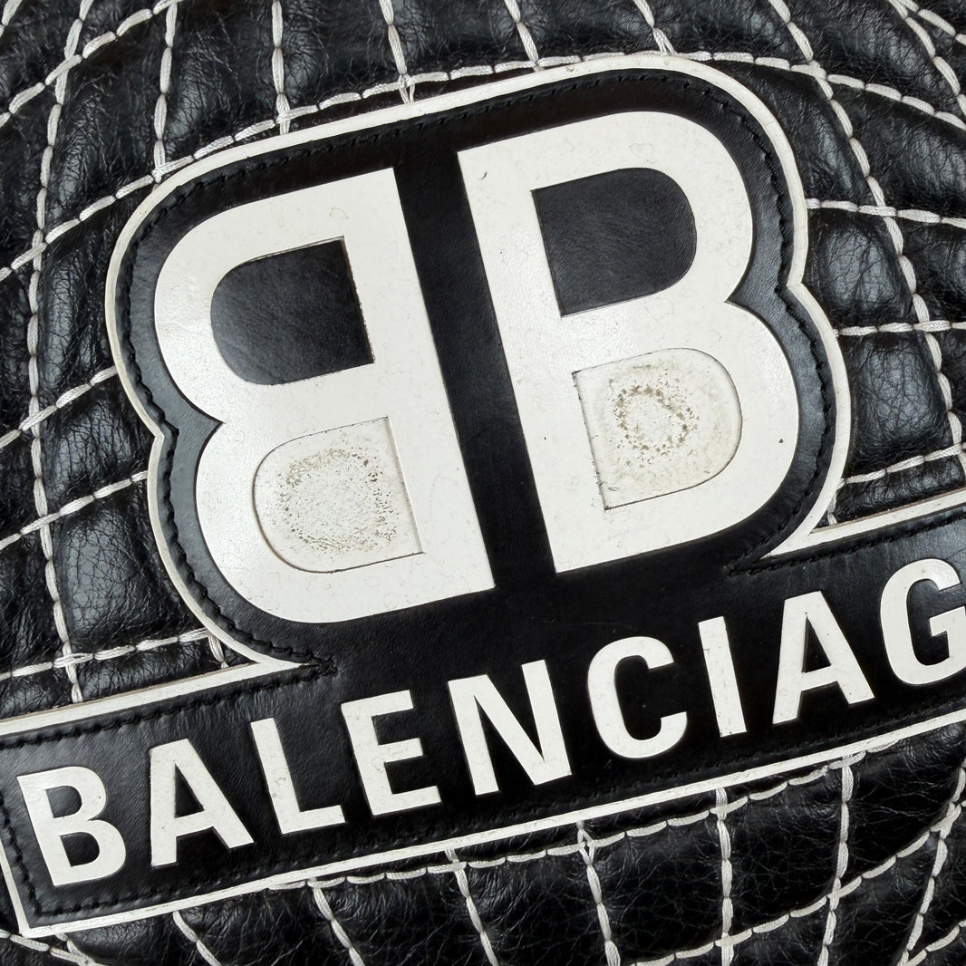 Balenciaga Leather Globe Jacket