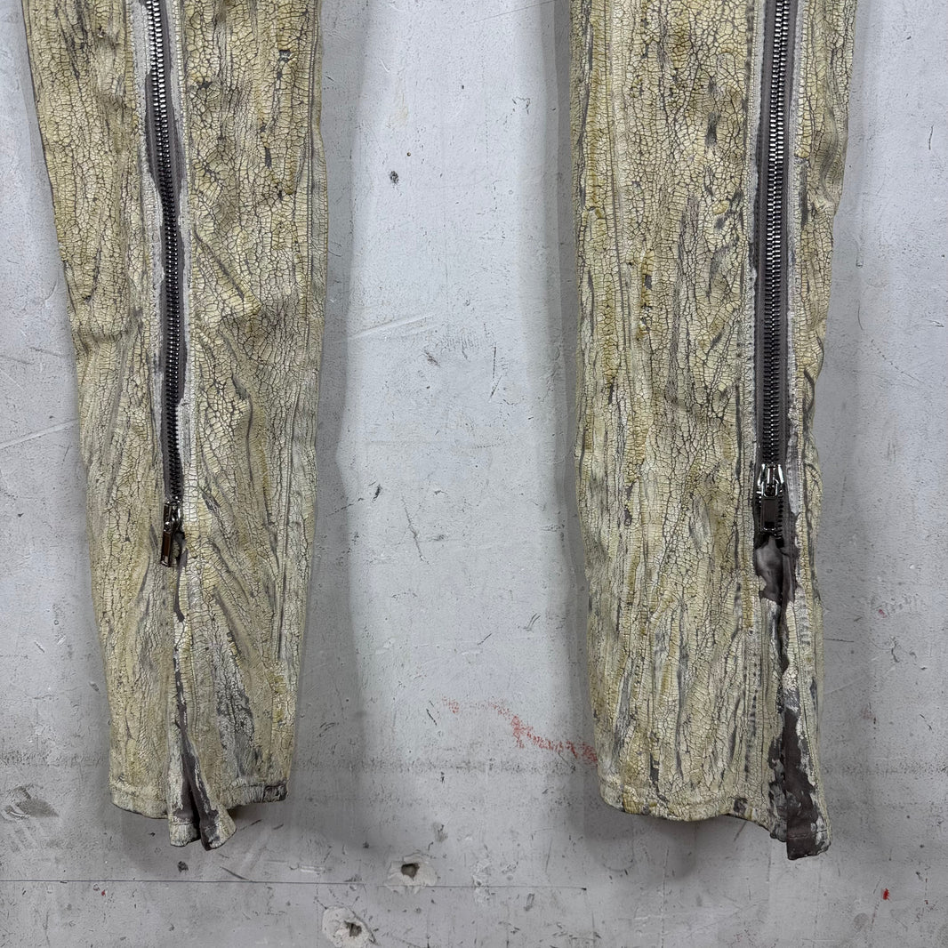 Rick Owens Painted Banana Bolan Jeans