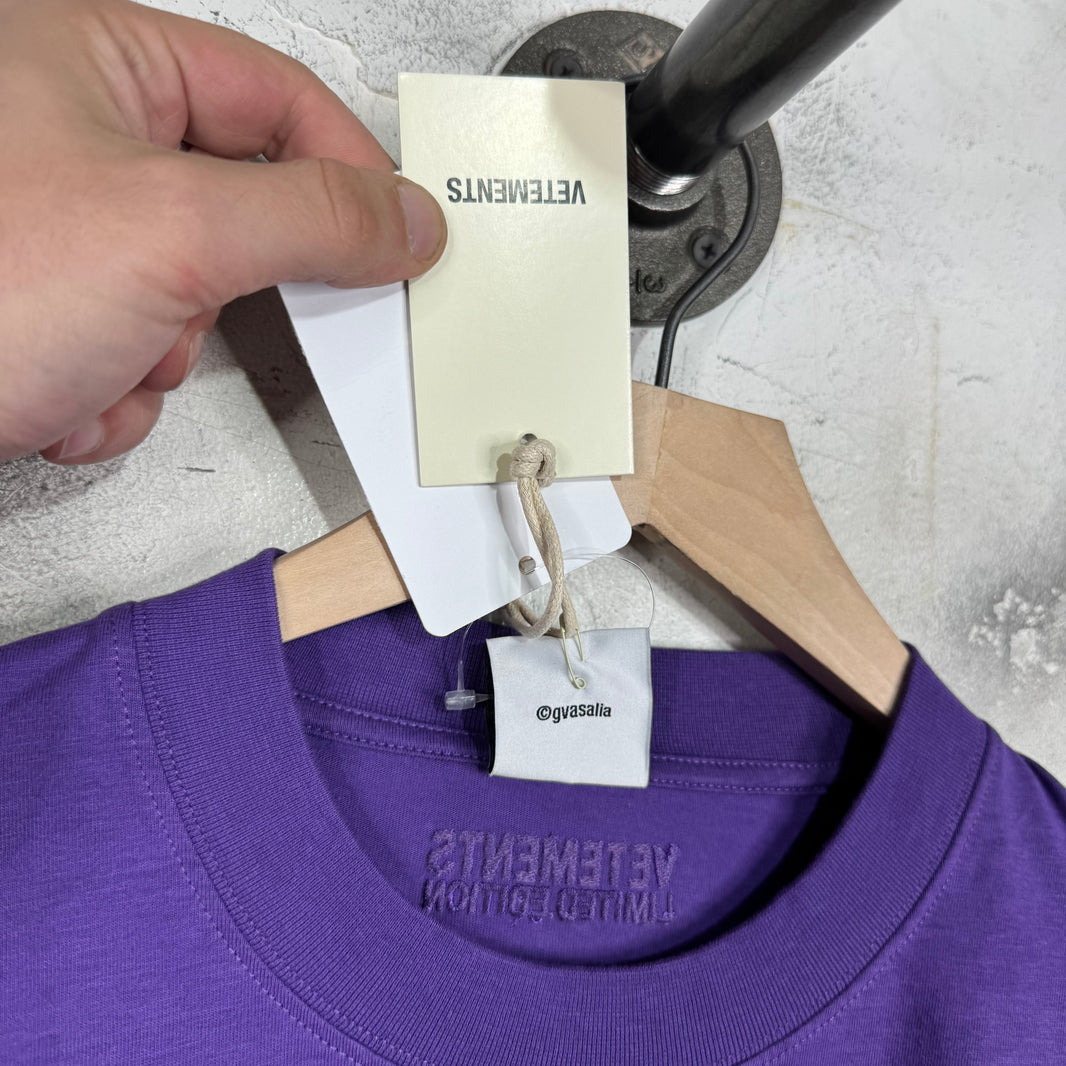 Vetements Purple Logo T-Shirt