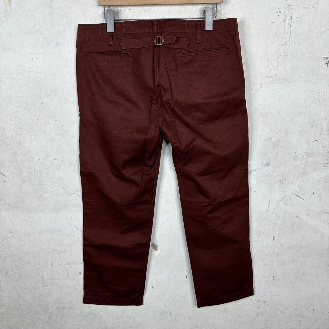 Visvim Brown Straight Chino Trousers