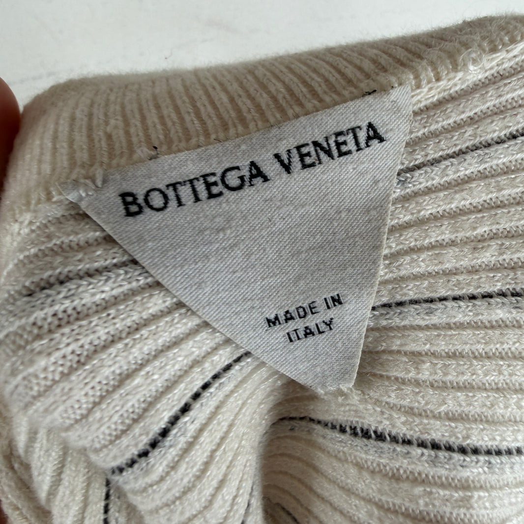 Bottega Veneta Striped Collared Sweater