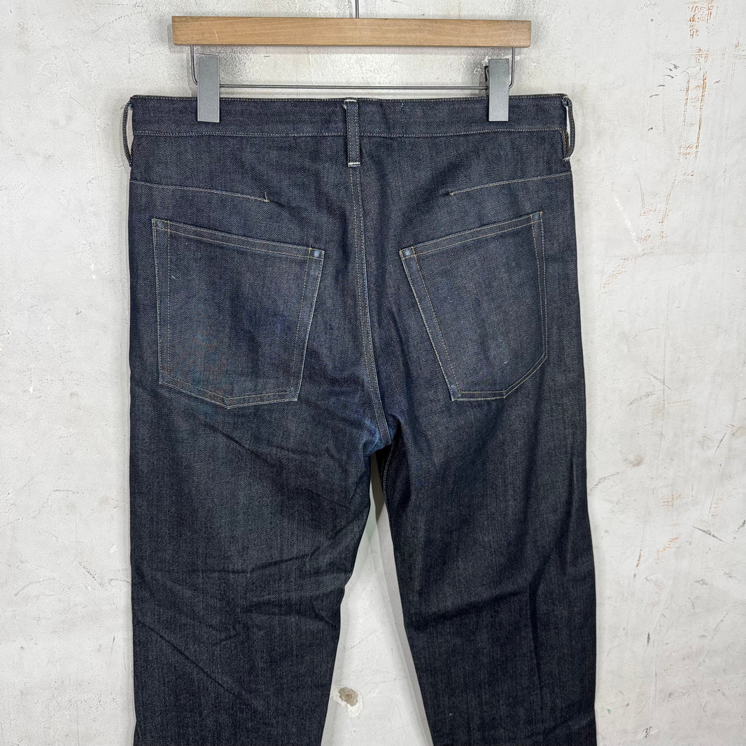 Jil Sander Button Fly Raw Denim Jeans