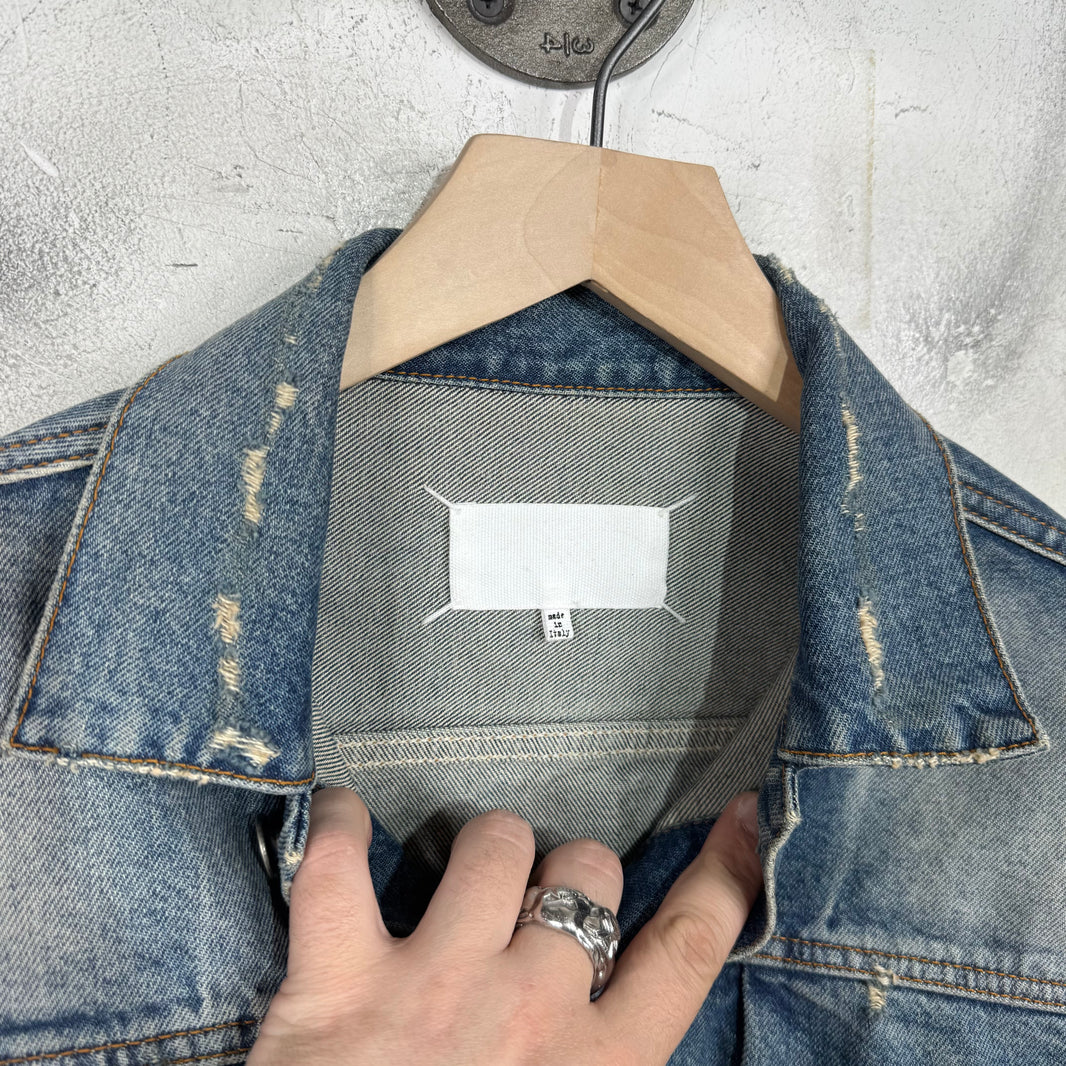 Margiela Lightwash Cropped Denim Jacket