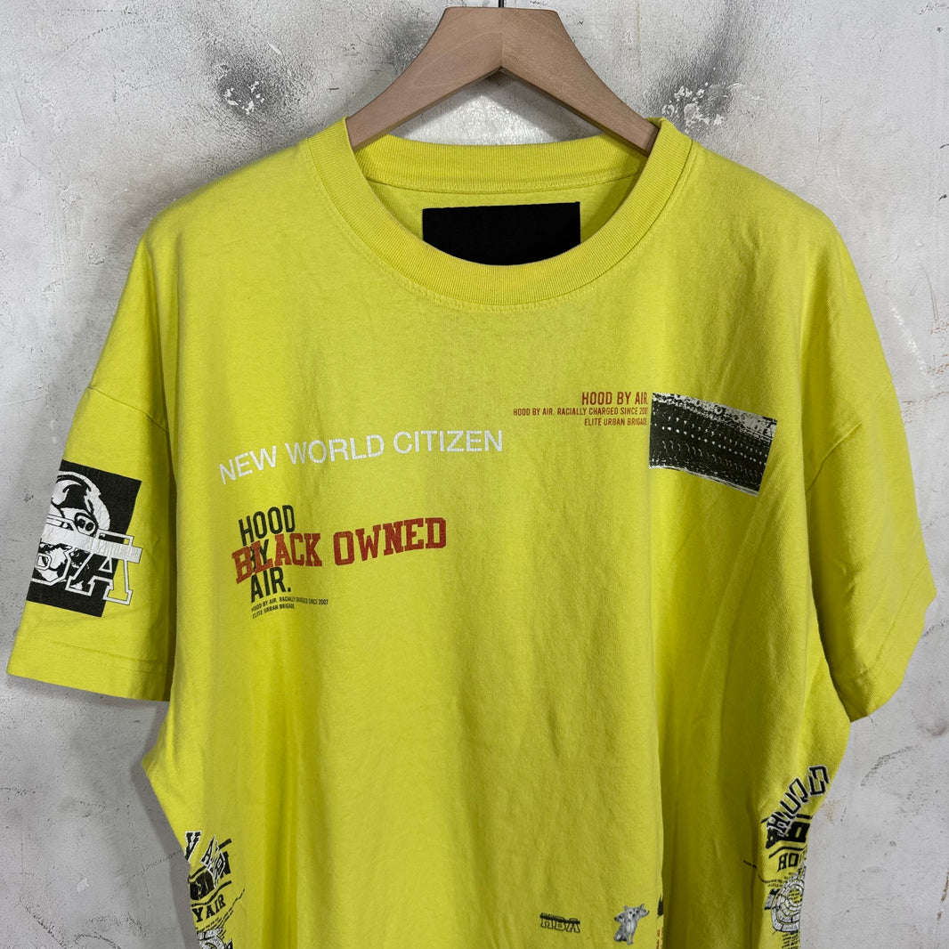 Hood By Air New World Citizen Neon T-Shirt