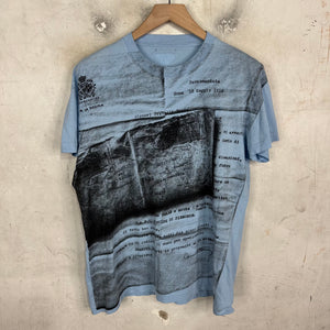 Prada Blue Newsprint T-Shirt