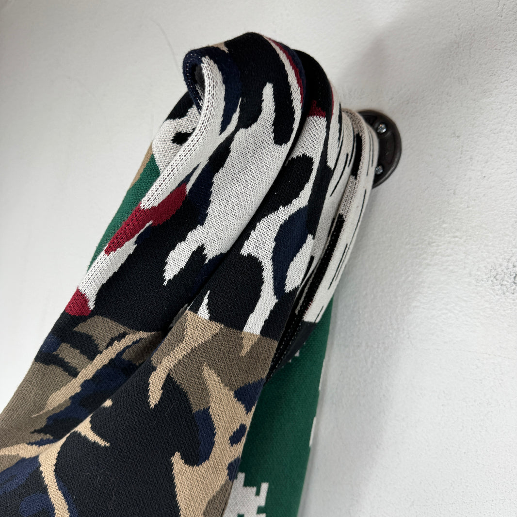 Gosha Rubchinskiy Multicolor Camo Knit Scarf