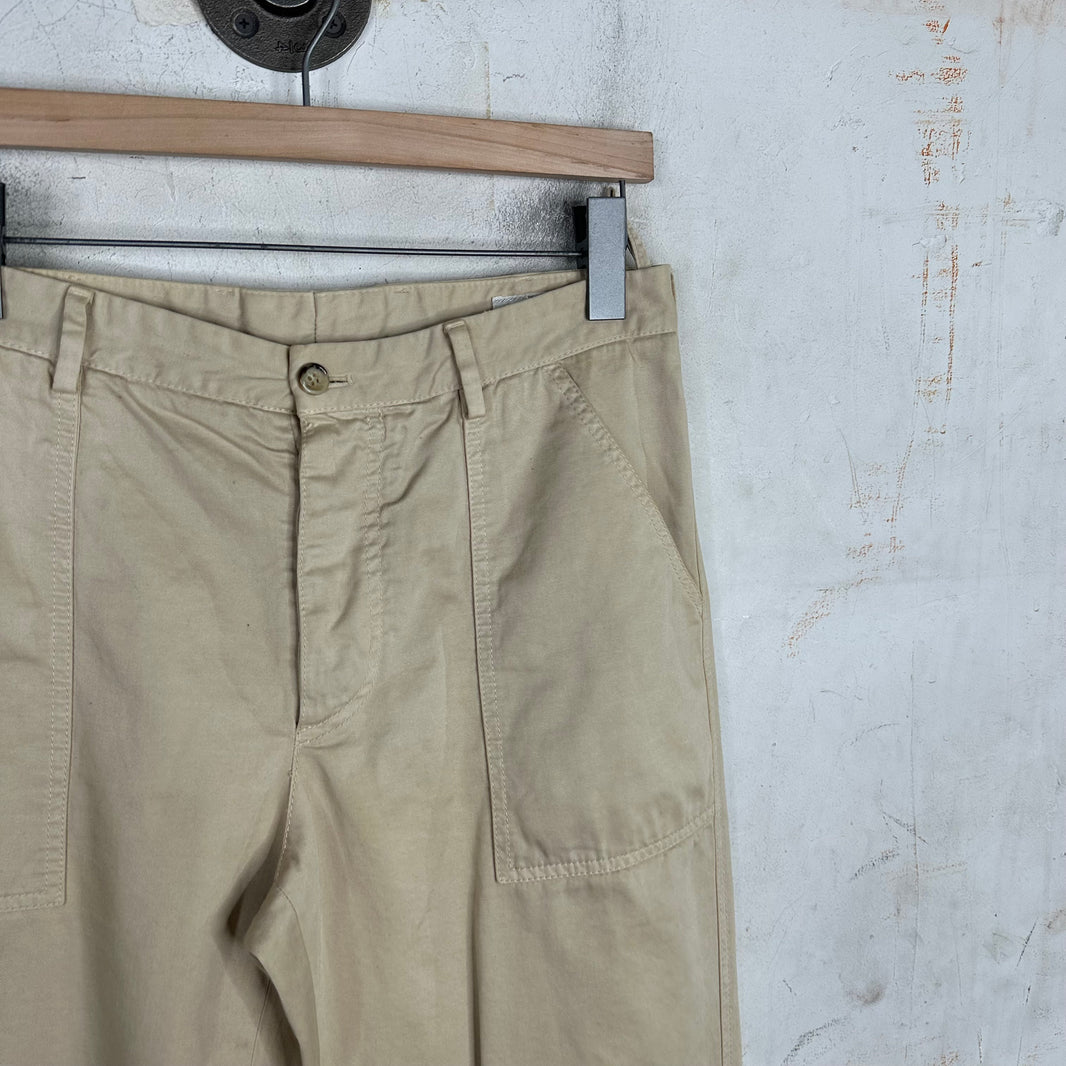 Prada Beige Twill Pull Trouser