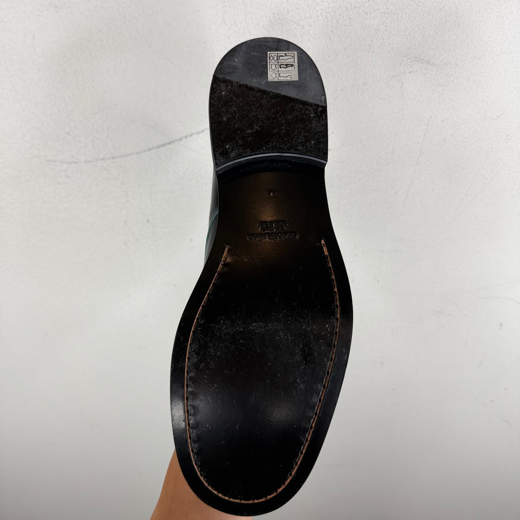 Acne Studios Black Turquoise Ball Painted Derbys