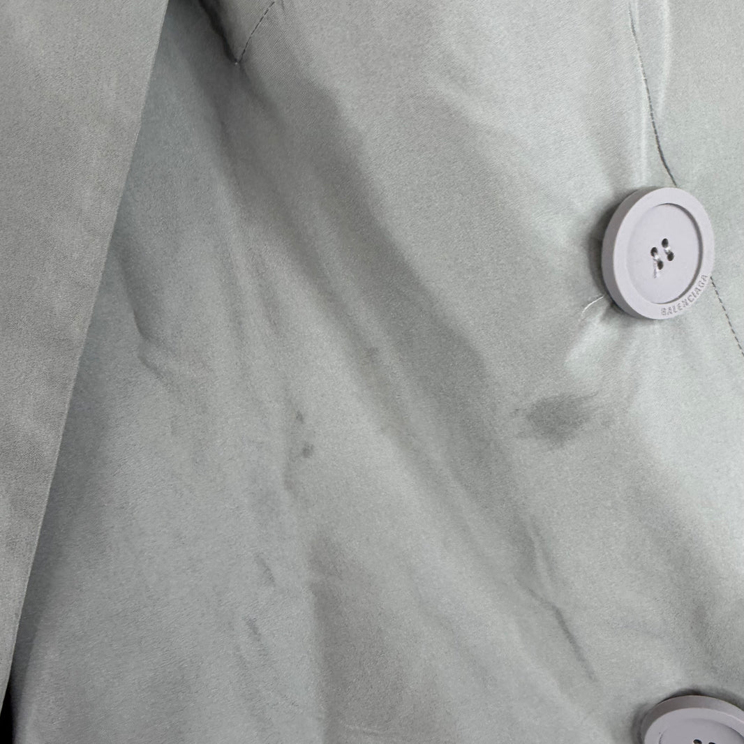 Balenciaga Gray Nylon Blazer Jacket