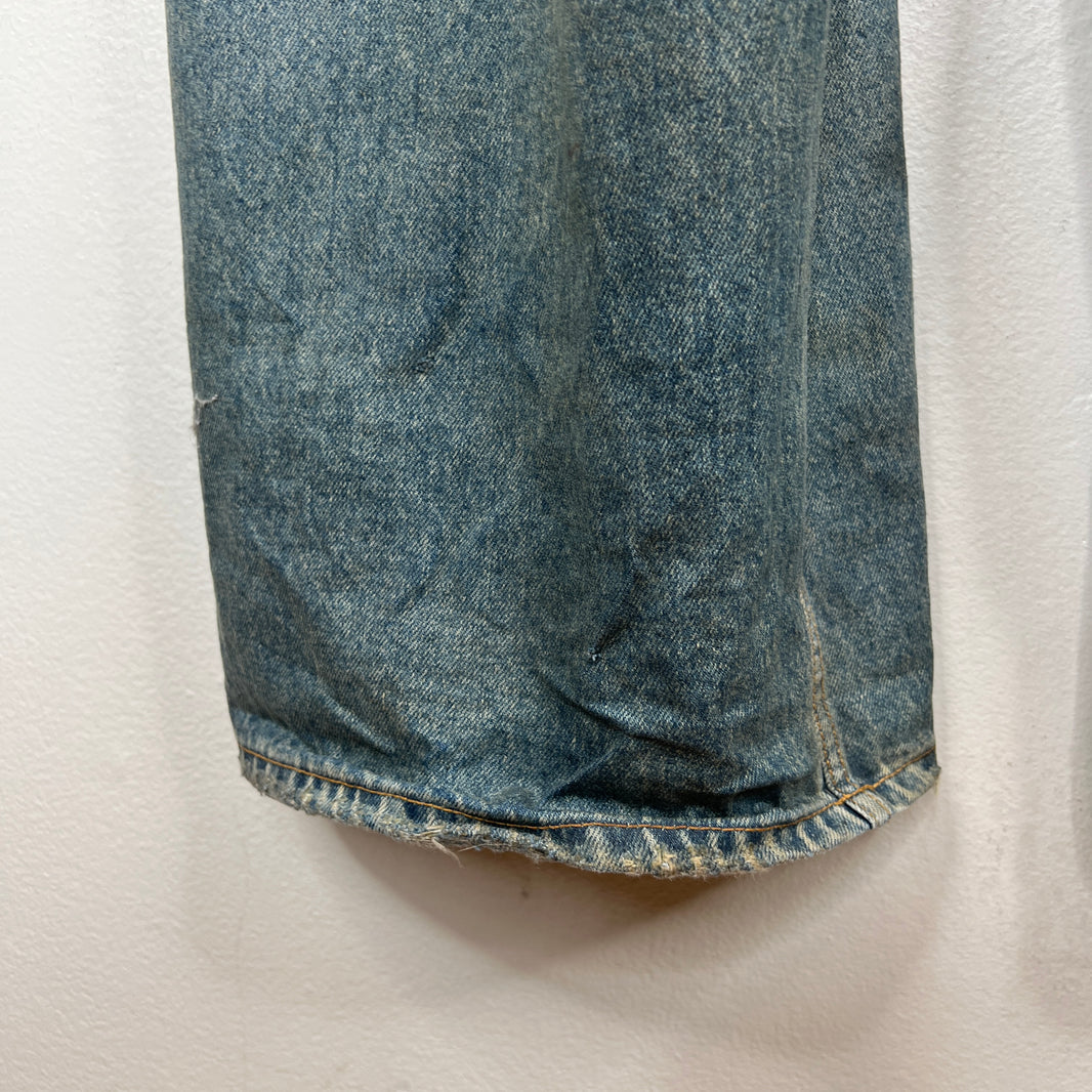 Balenciaga Waxed Baggy Jeans