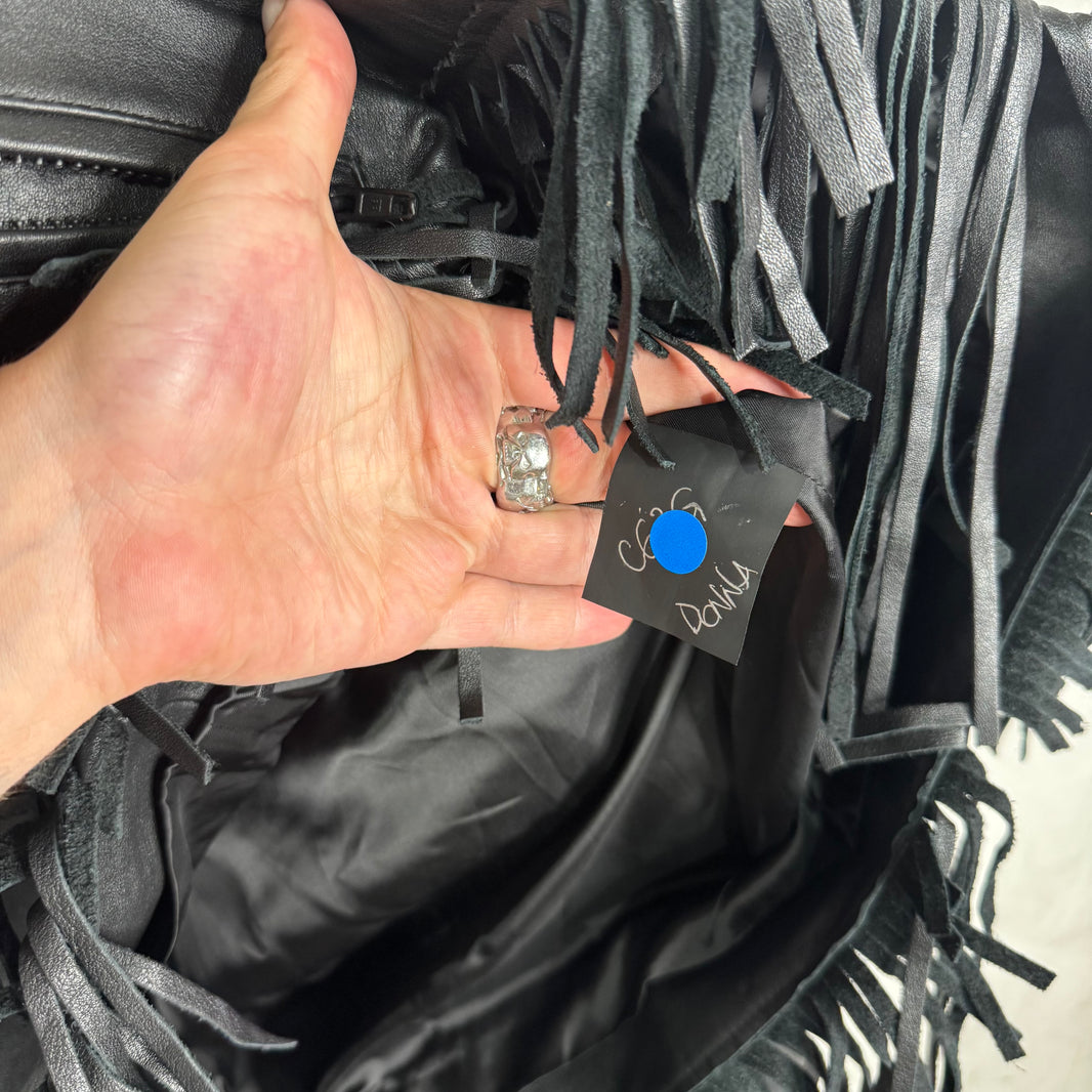 Balenciaga Leather Tassel Sample Jacket