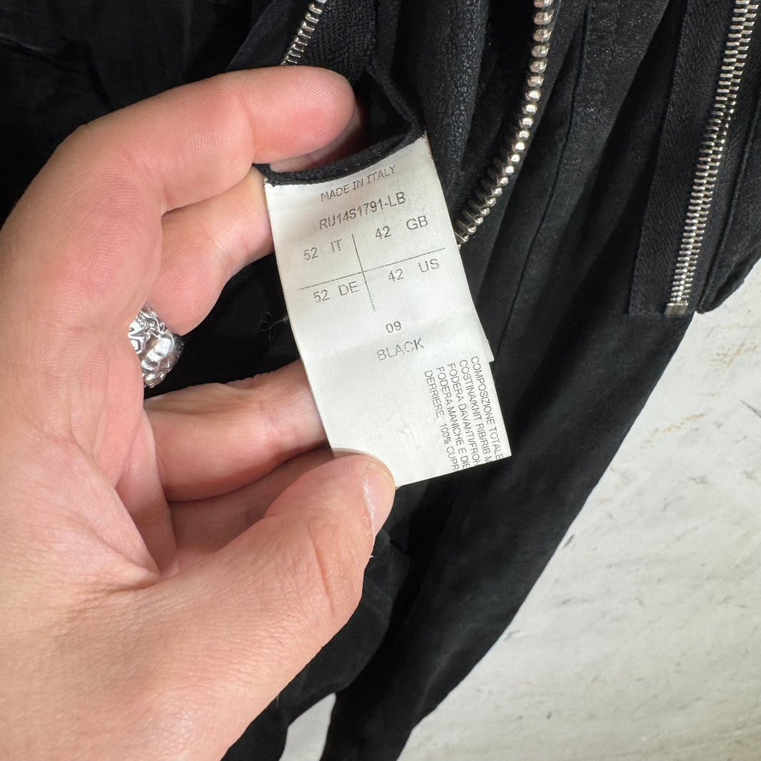 Rick Owens 14' Blistered Leather Jacket