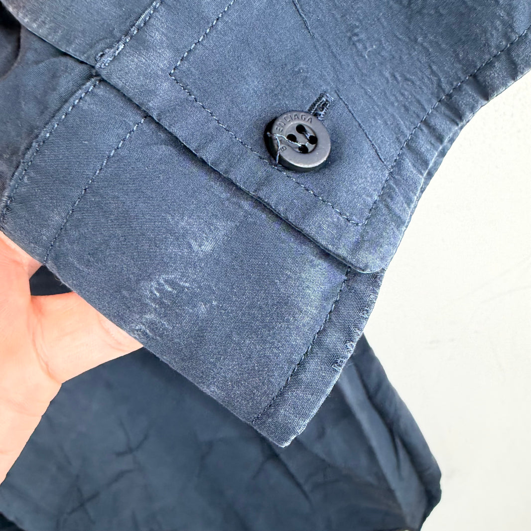 Balenciaga Navy Stitches L/S Shirt