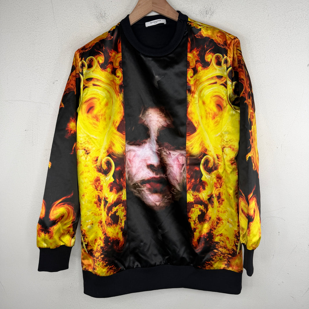 Givenchy Madonna Flames Split Sweater