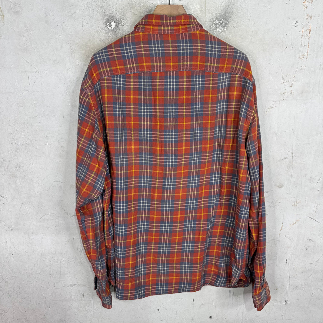 RRL Orange Plaid Flannel