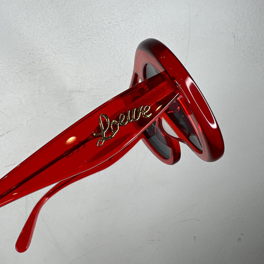Loewe Red Acetate Aviator LW40144U Sunglasses