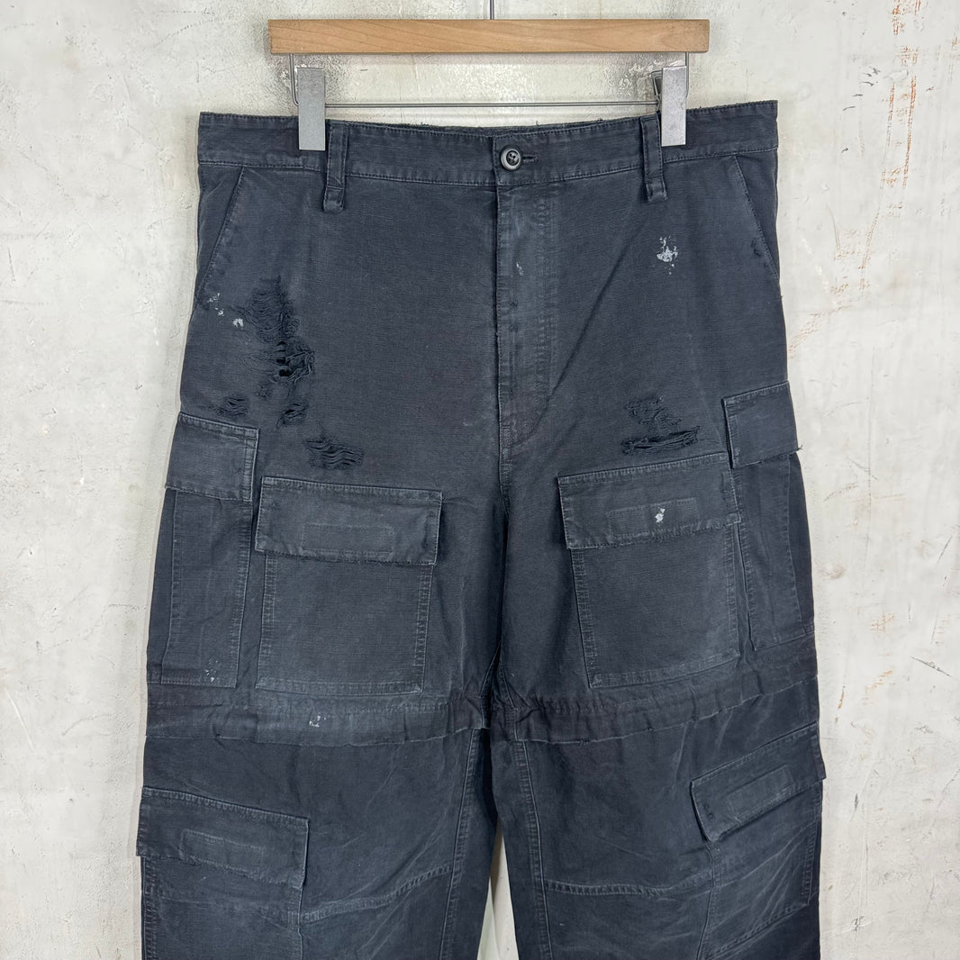 Balenciaga Painter Distressed Convertible Cargos