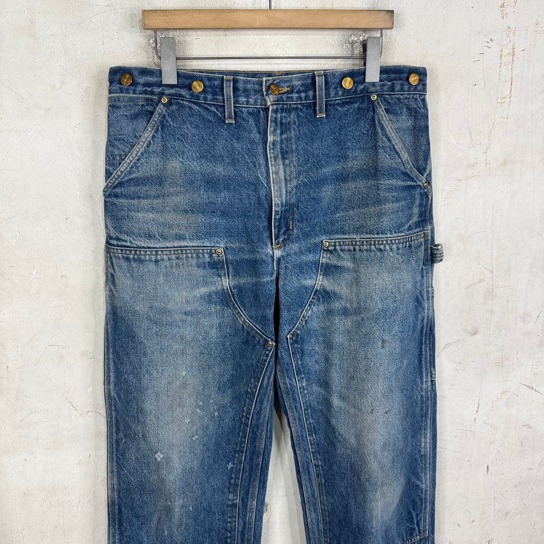 Vintage Carhartt Faded Denim Double Knees