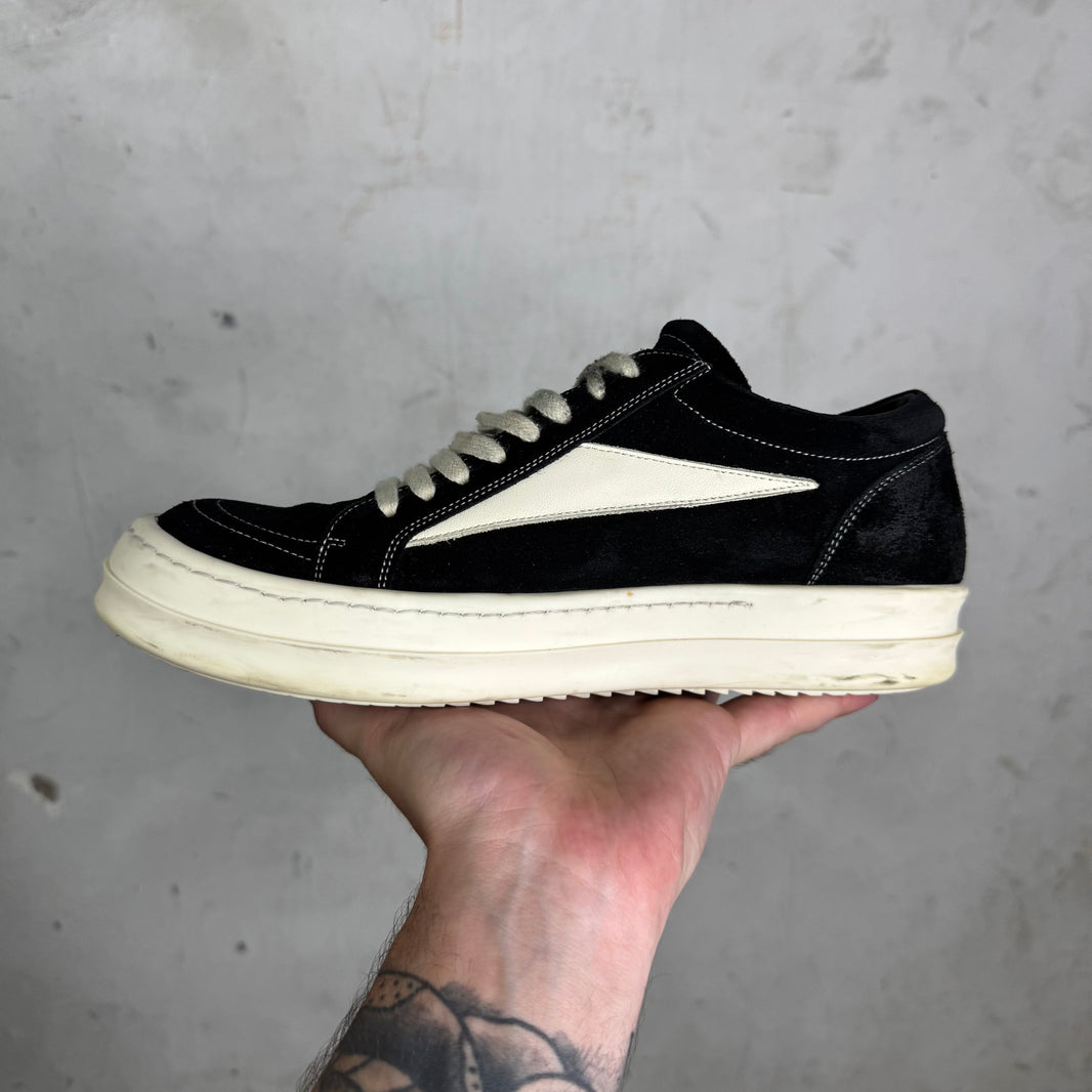 Rick Owens Black Suede Vans