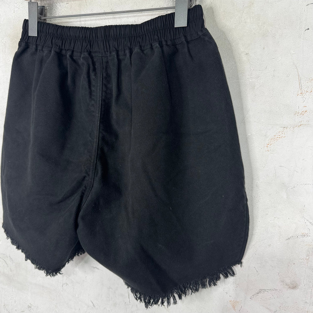 Rick Owens Porterville Frayed Canvas Shorts