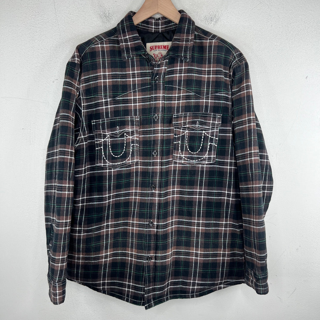Supreme True Religion Quilted Button Up Shirt