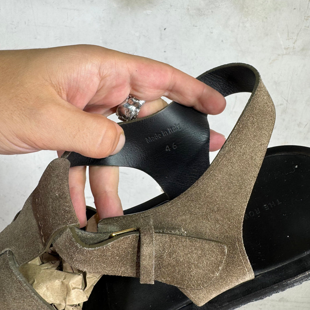 The Row Fisherman Suede Sandals