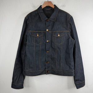Saint Laurent Raw Denim Trucker Jacket