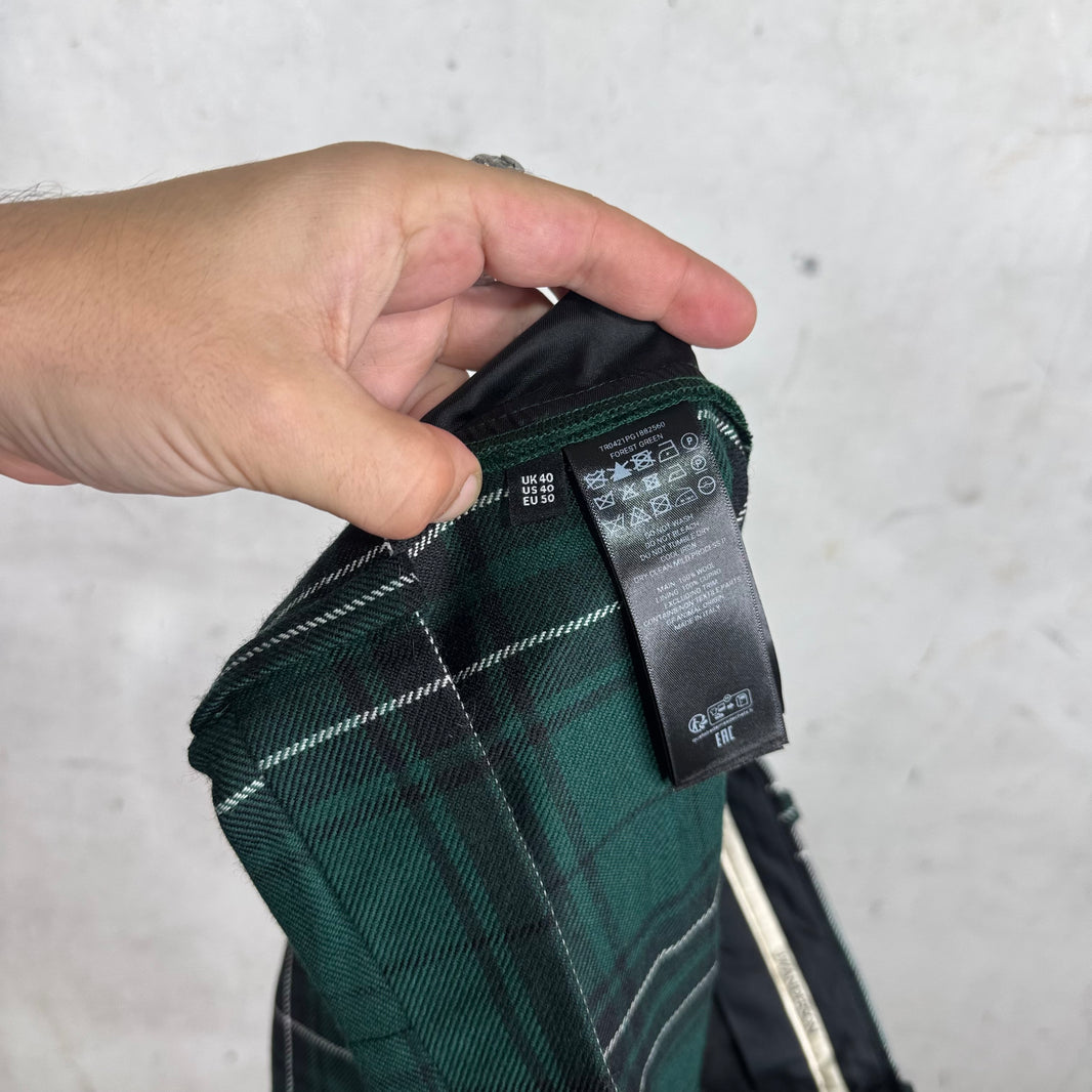 JW Anderson Green Plaid Trousers