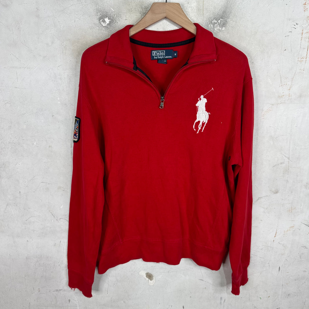 Ralph Lauren Big Pony Ski Patch 1/4 Zip Sweatshirt