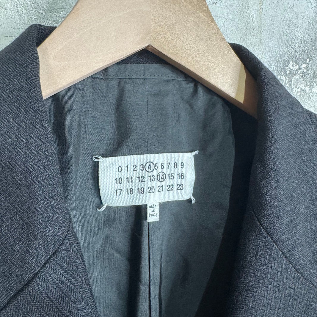 Margiela Herringbone Wool Tailor Stitch Blazer