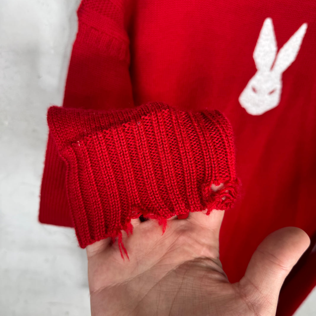 Margiela Red Bunny Wool Sweater