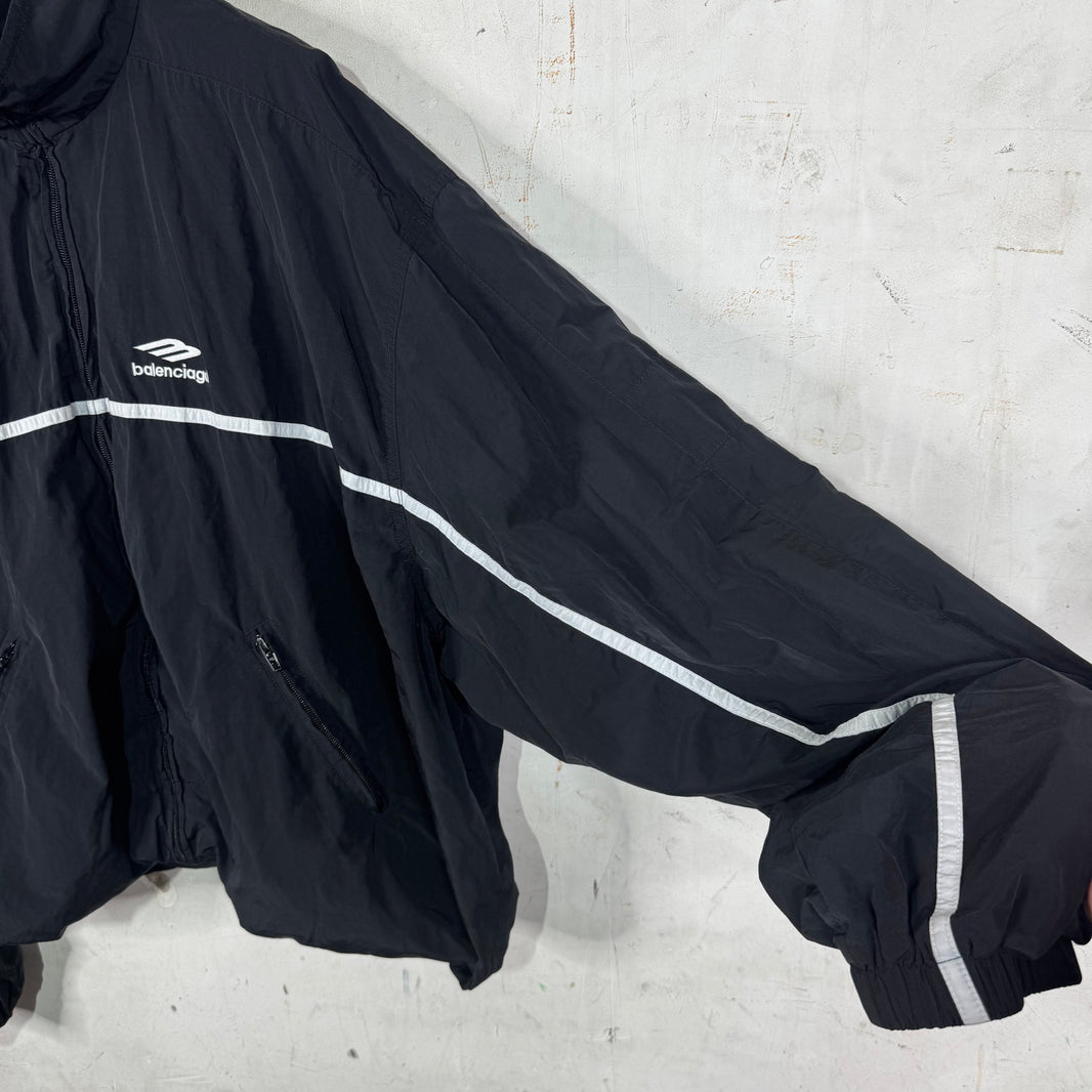 Balenciaga Cinched 3B Paneled Track Jacket