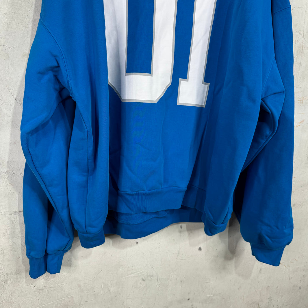 Balenciaga Basketball Arc Logo Blue Hoodie