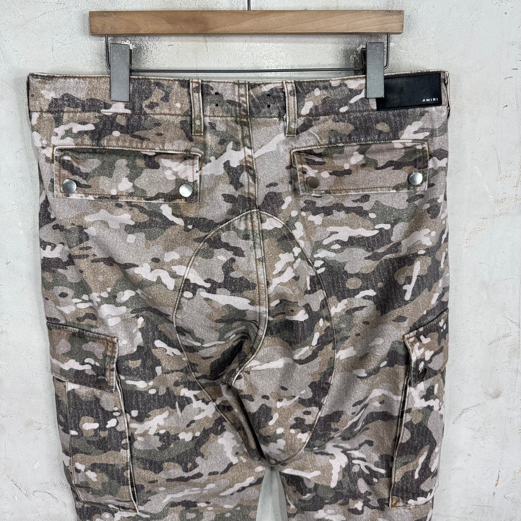 Amiri Camo Cargo Jeans
