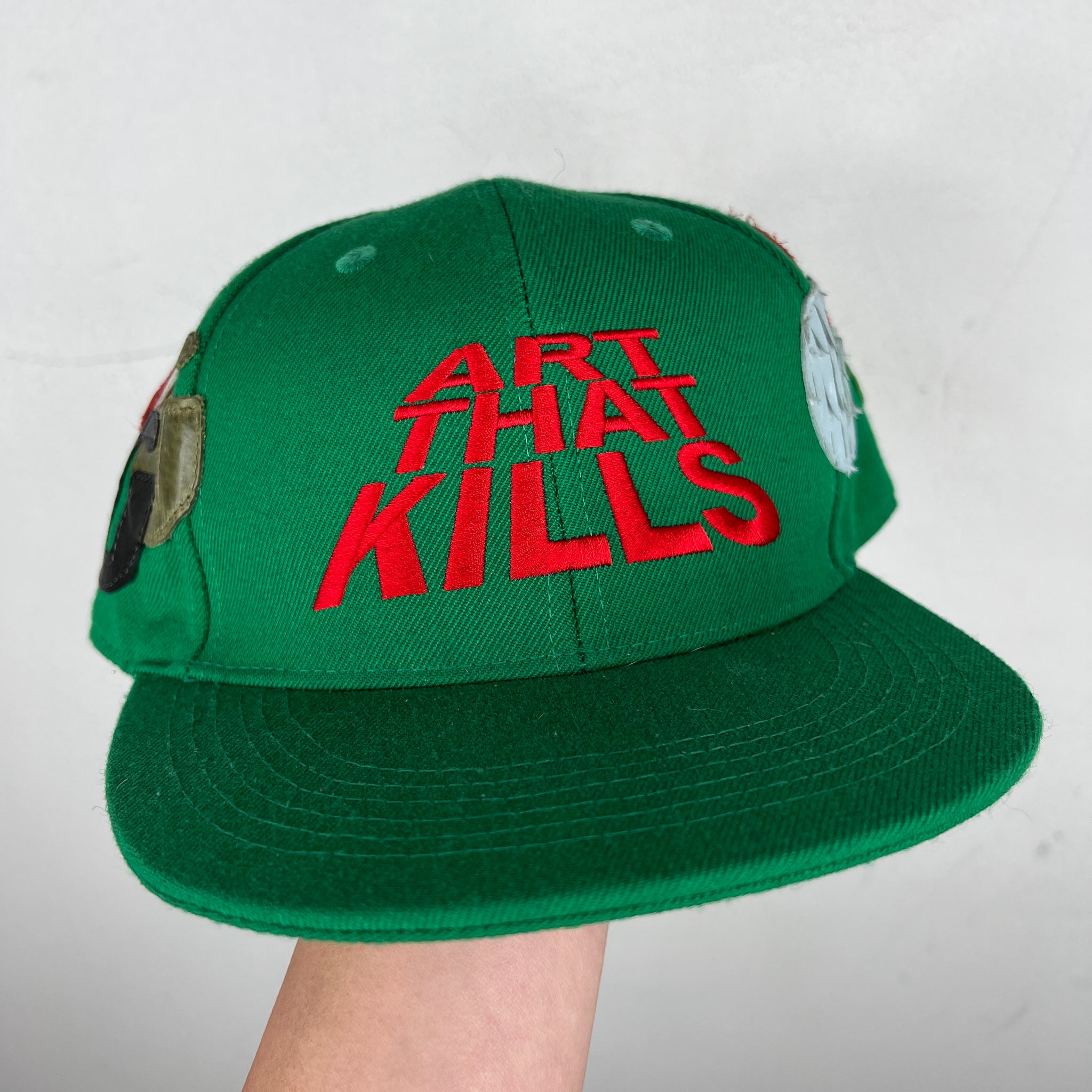 Gallery Dept Art That Kills Green G Patch Fitted Hat