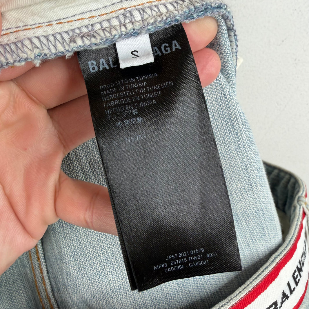 Balenciaga Waistband Baggy Jeans