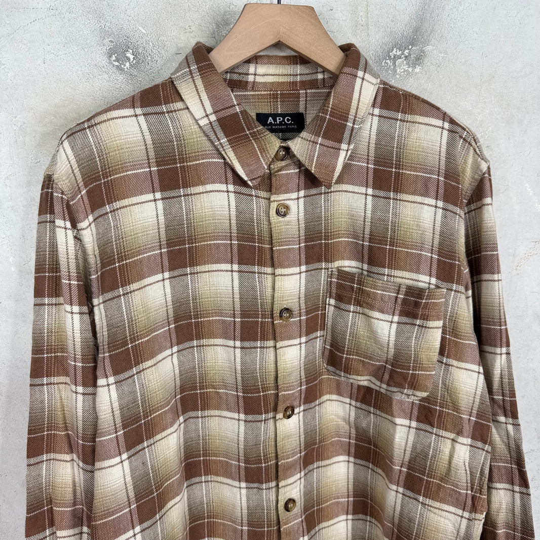 APC Plaid Flannel Shirt