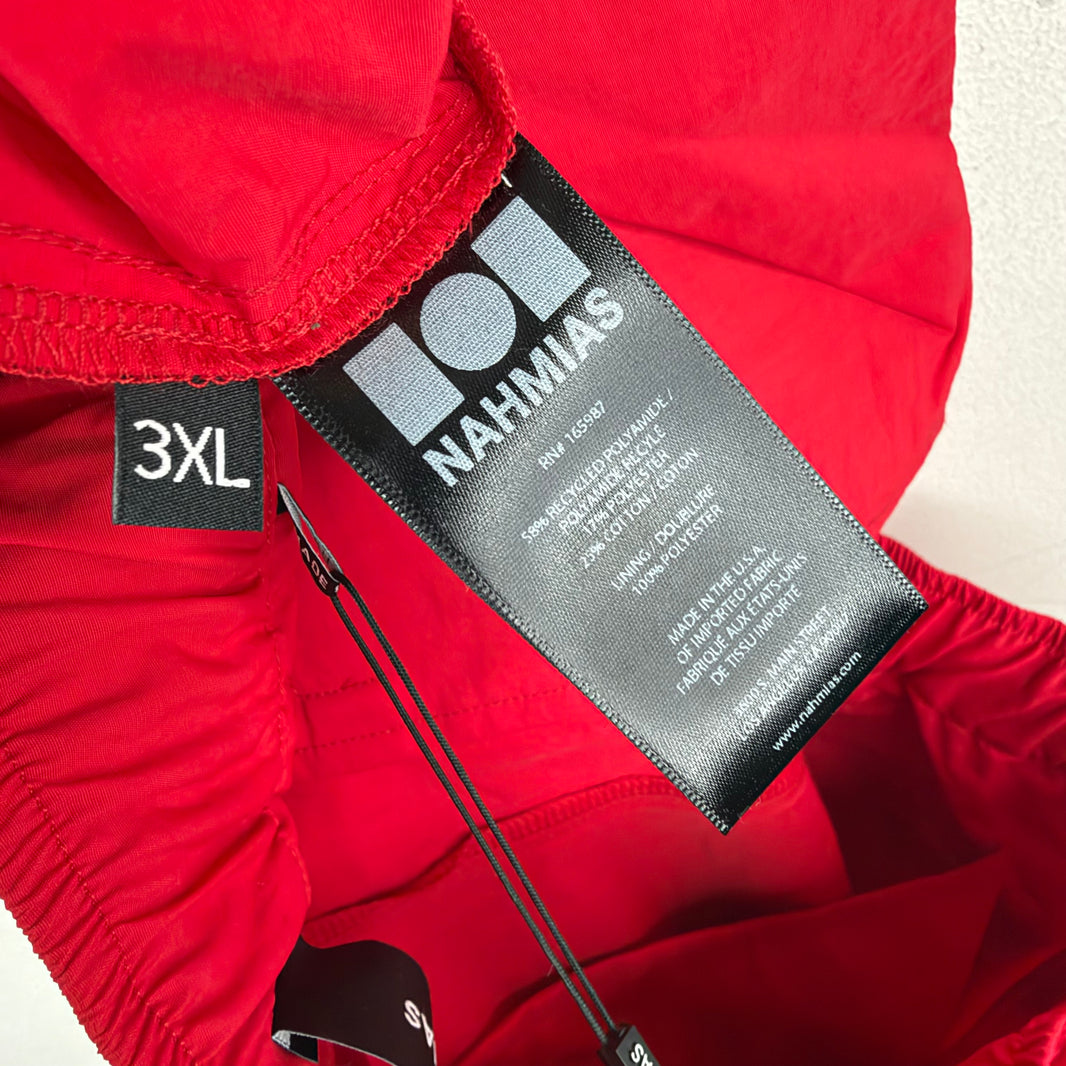 Nahmias Red Baggy Track Pants