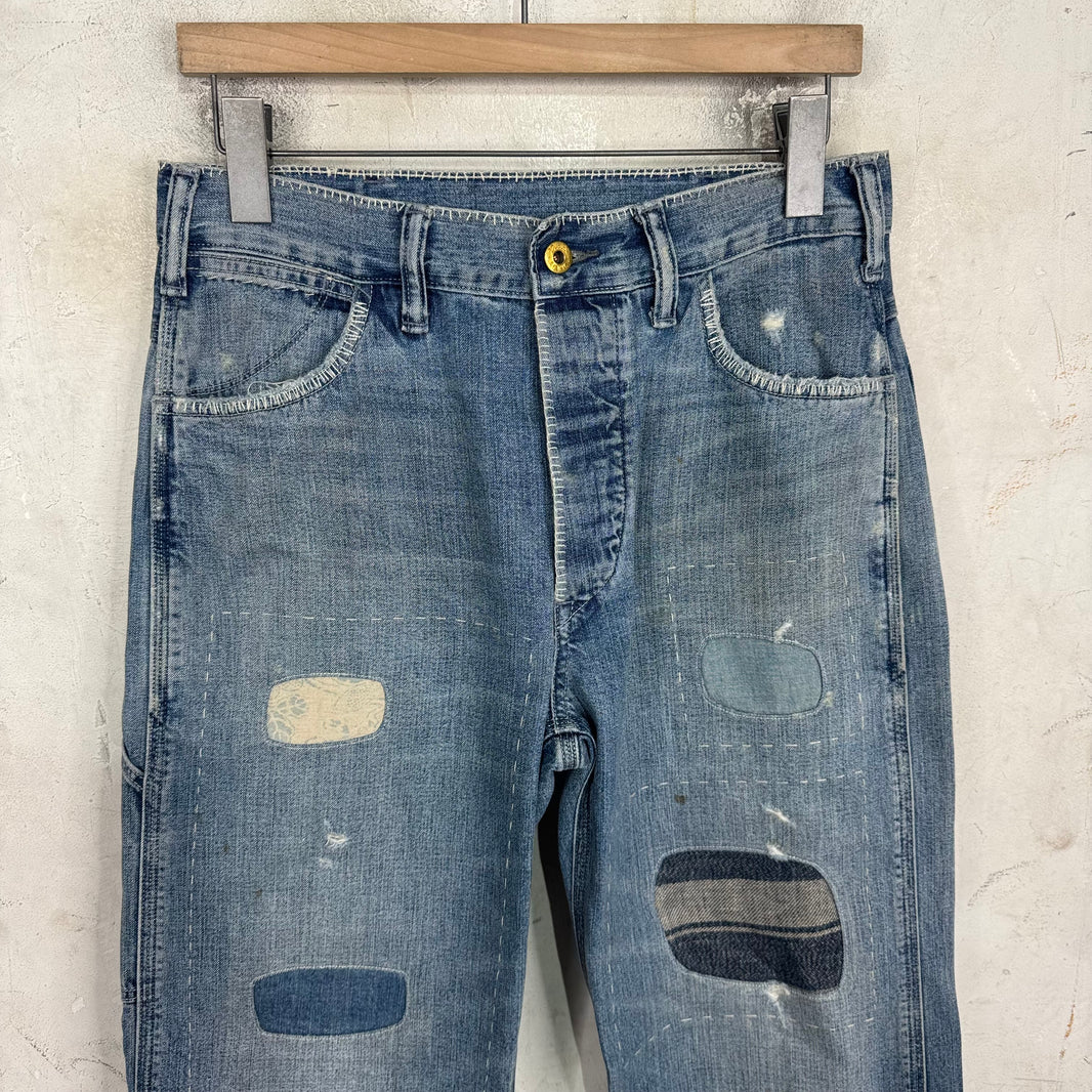 RRL Lightwash Repaired Vintage 5P Jeans