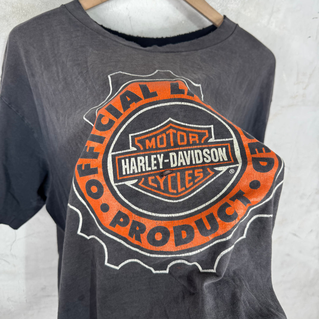Vintage Harley Davidson Smoked Emblem T-Shirt