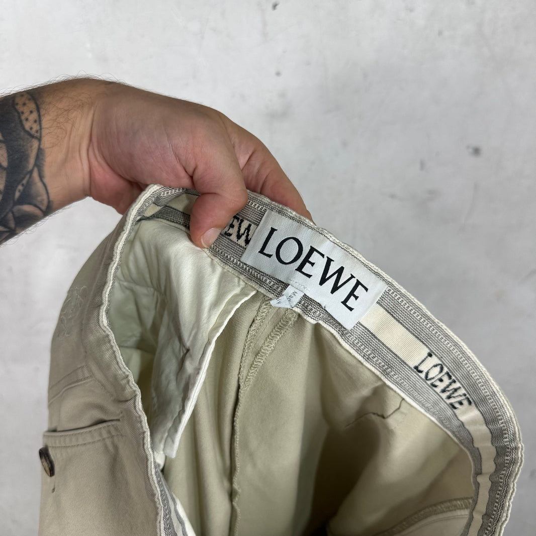 Loewe Beige Looser Fit Cargos