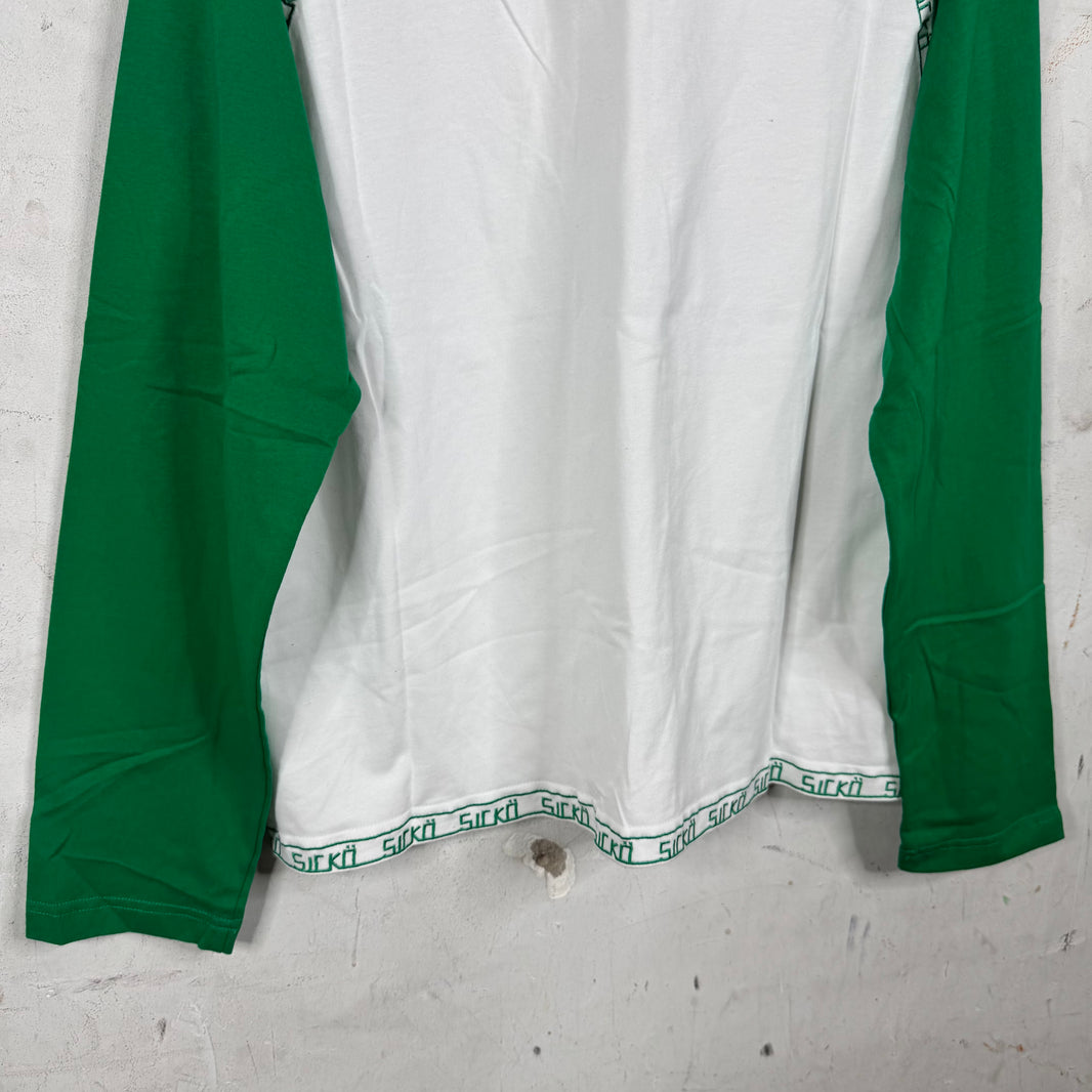 Sicko Embroidered Trim Raglan Shirt