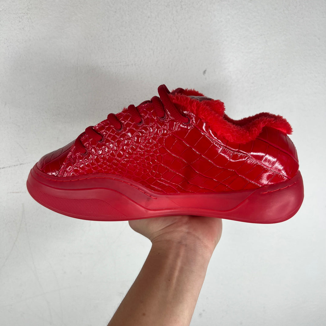 ERL Rouge Croco Vamp Sneakers